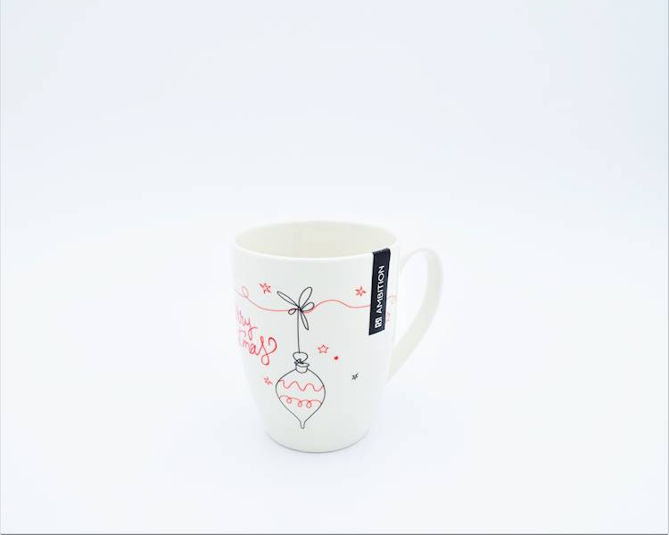 Kubek porcelanowy LINE ART 370ml BOMBKA AMBITION 50997