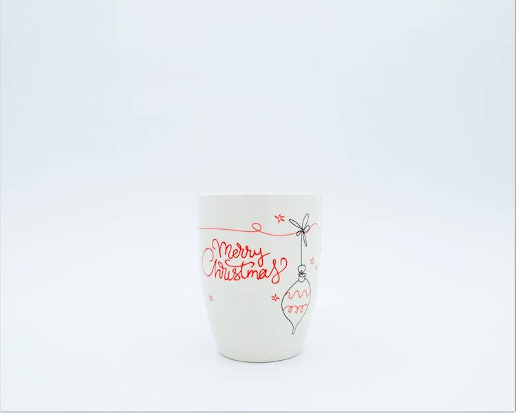 Kubek porcelanowy LINE ART 370ml BOMBKA AMBITION 50997