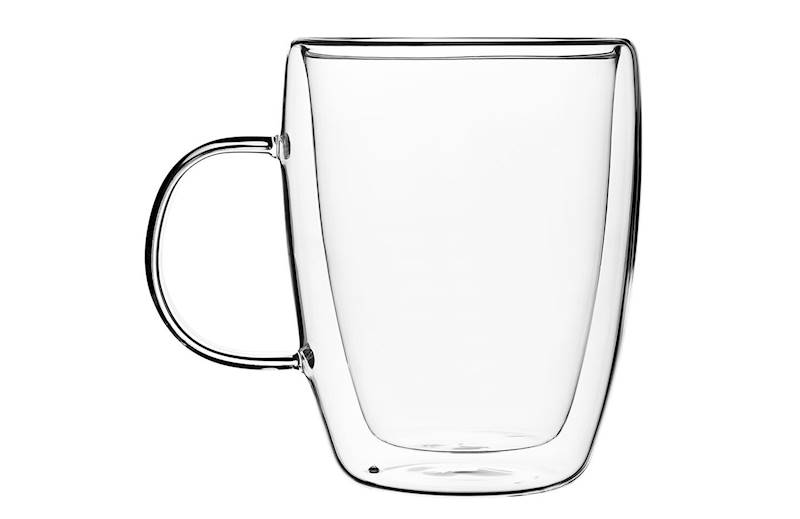 Szklanki z podwójną ścianką z uchem DUO 270ml GALICJA 233291