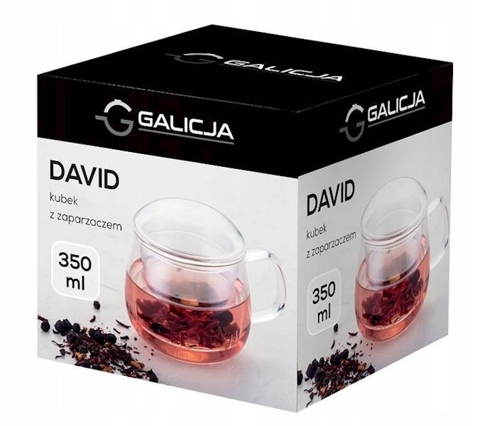 Kubek z zaparzaczem 350ml DAVID