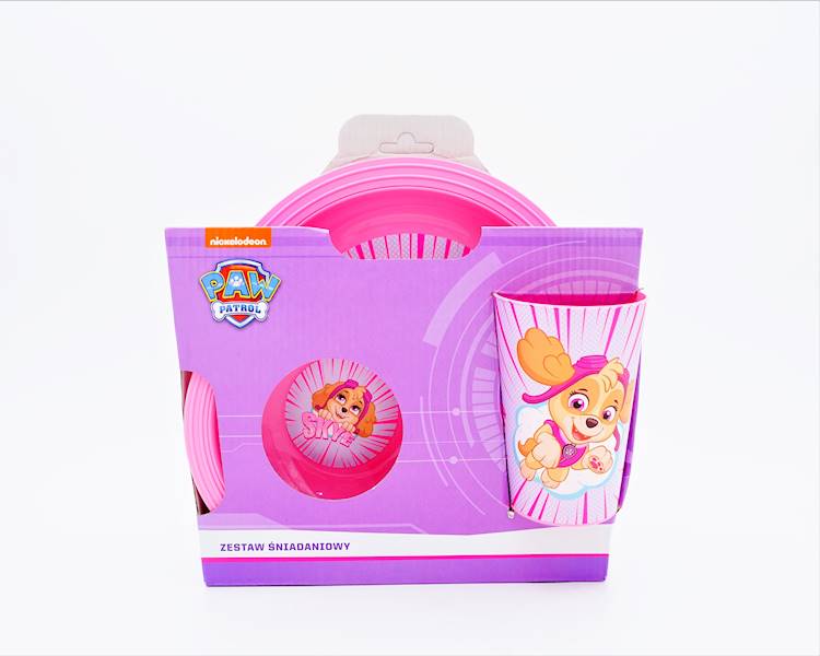 Zestaw obiadowy dla dzieci Psi Patrol Pink Skye