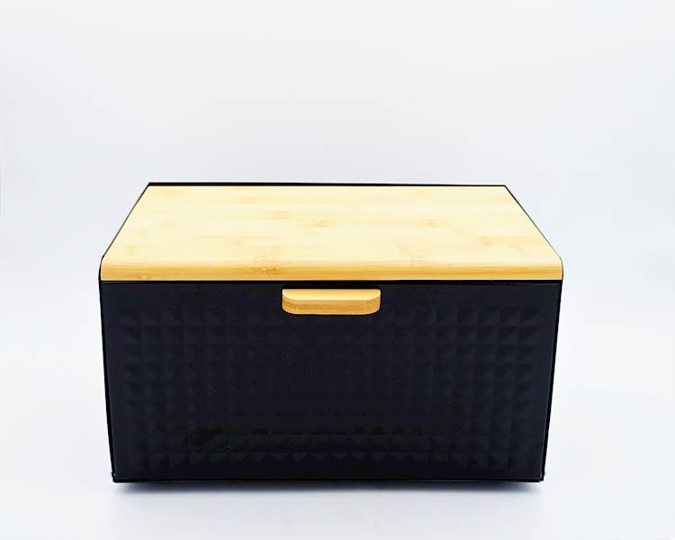 Chlebak TADAR Geometric, czarny, 35,5x21,5x21 cm
