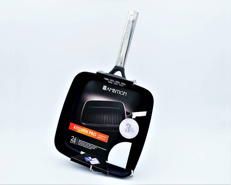 Patelnia grillowa KITCHEN PRO 26cm  AMBITION 65560