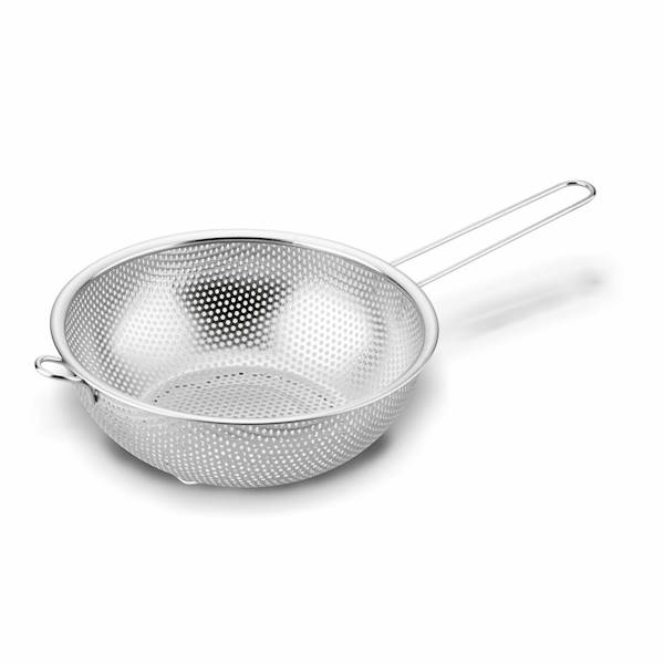 Cadzak / durszlak nierdzewny z rączką TADAR 22cm