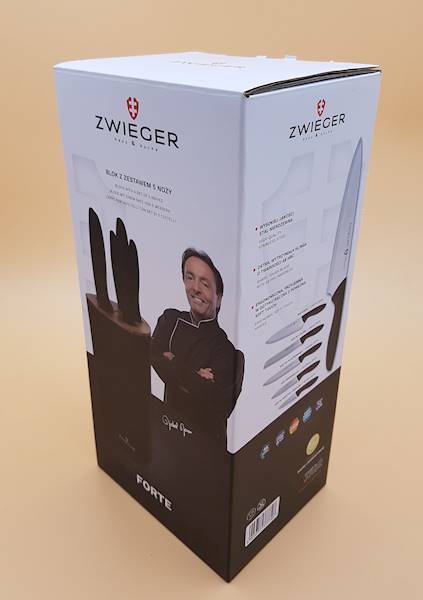 ZWIEGER FORTE Komplet noży 5-ciu noży w bloku