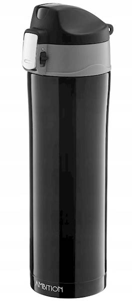 Kubek termiczny GLOSSY 420ml czarny AMBITION 82854