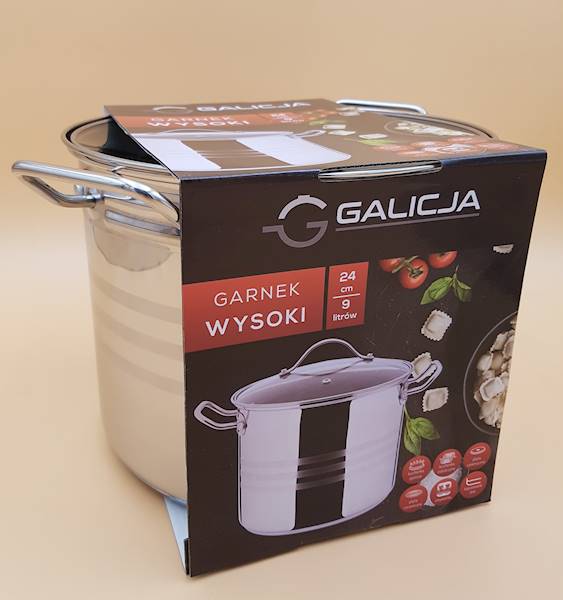 Garnek wysoki nierdzewny 13,5-L  GALICJA 2713