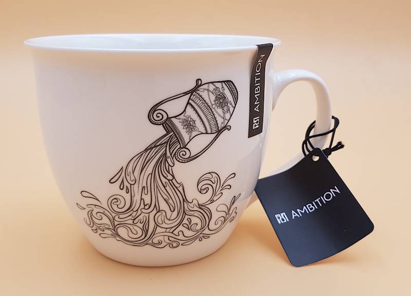 Kubek porcelanowy 550ml ZODIAC Wodnik AMBITION 67291