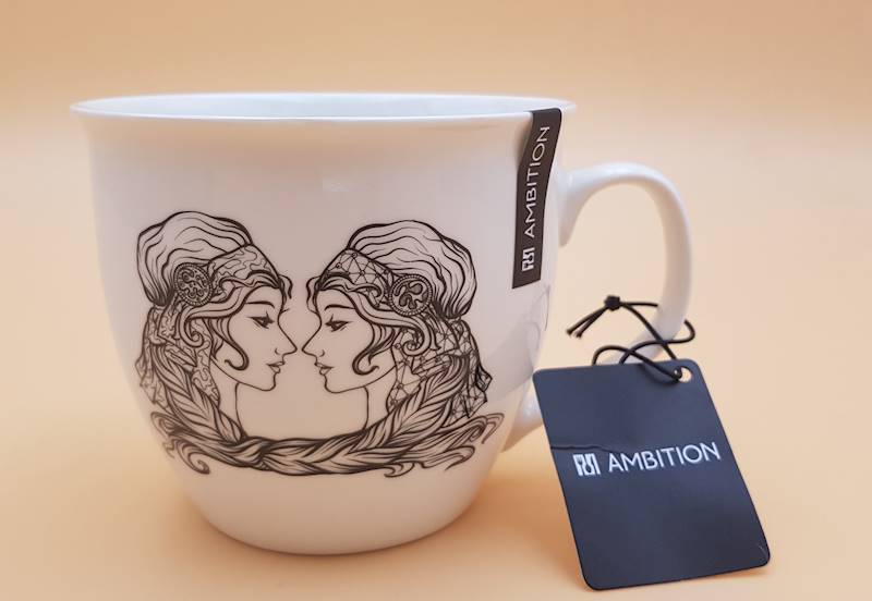 Kubek porcelanowy 550ml ZODIAC Bliźnięta AMBITION 67285