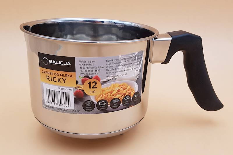 Garnek do gotowania mleka RICKY 1,0-L  GALICJA 0702