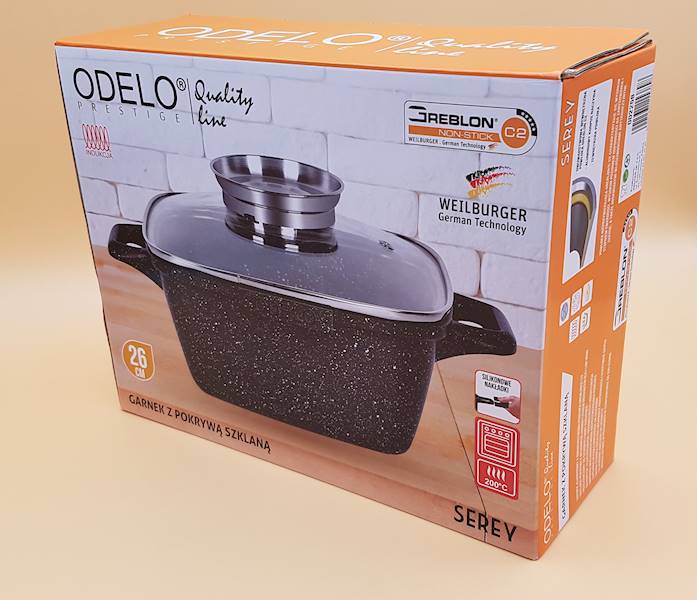 Garnek/ brytfanna SEREY 26cm z pokrywą  ODELO OD2258