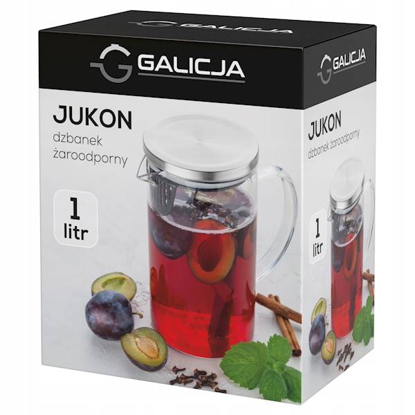Dzbanek szklany żaroodporny JUKON 1,0-L GALICJA 07386