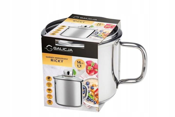 Garnek nierdzewny RICKY 1,7-L  GALICJA 06549