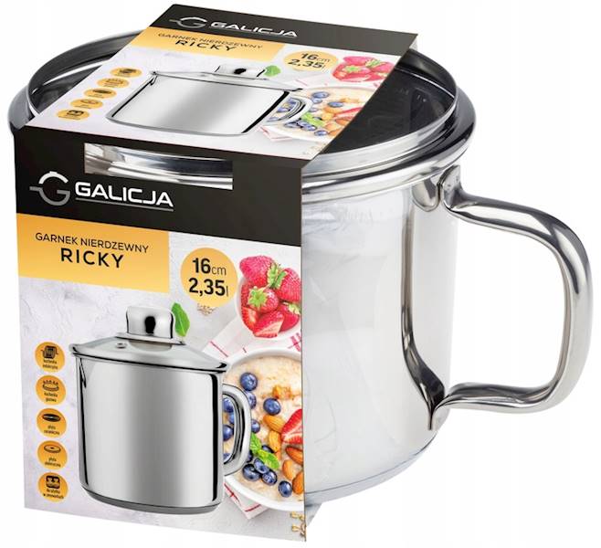 Garnek nierdzewny RICKY 2,35-L  GALICJA 06556