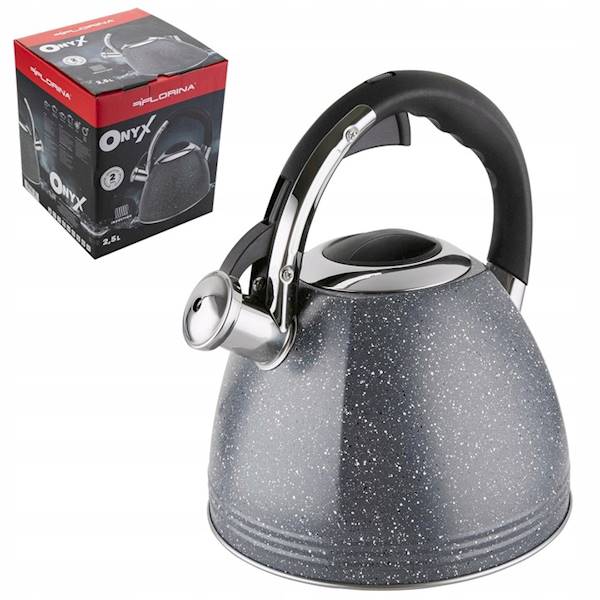 Czajnik ze stali nierdzewnej ONYX 2,5-L FLORINA