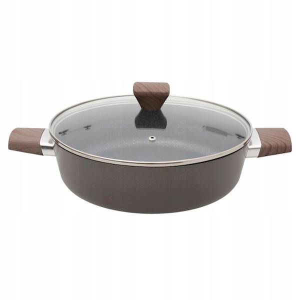 Rondel/ patelnia głęboka CHAMPION 24cm z pokrywą HomeDelux HD12470