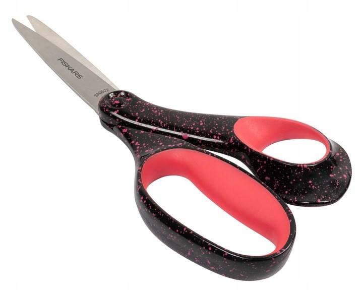 Fiskars Nożyczki Uniwersalne 20 cm – Czarne w Różowe Kropki (Model 1067868)