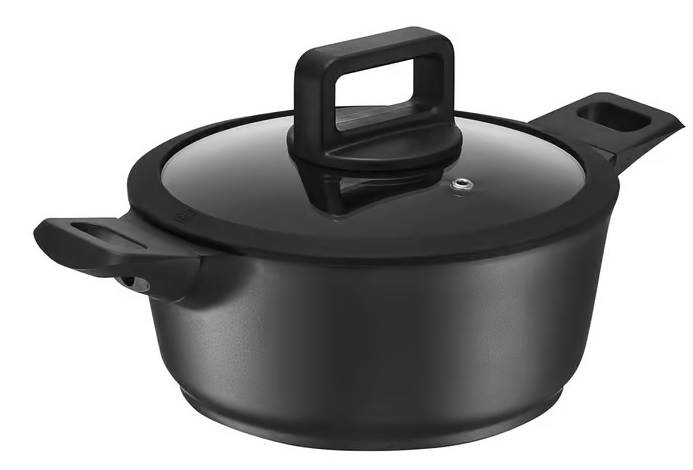 🖤 Garnek aluminiowy z pełną indukcją AMBITION Enzo 28 cm – nowoczesny, trwały, idealny do każdej kuchni
