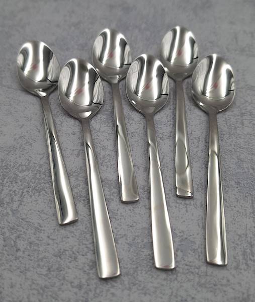 Ambition Prato – komplet 6 łyżeczek do herbaty ze stali nierdzewnej 14 cm