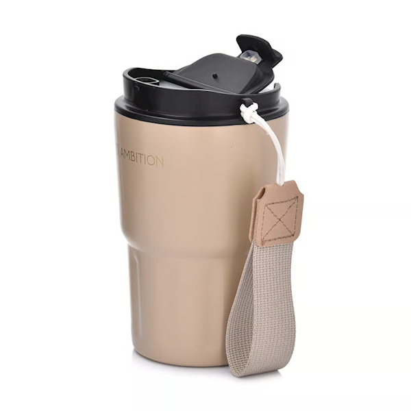 Kubek termiczny Ambition Fern 350 ml cappuccino | Styl i funkcjonalność