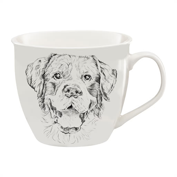 Kubek porcelanowy Golden Retriever Wild 550 ml – Ambition | Stylowy kubek z motywem psa