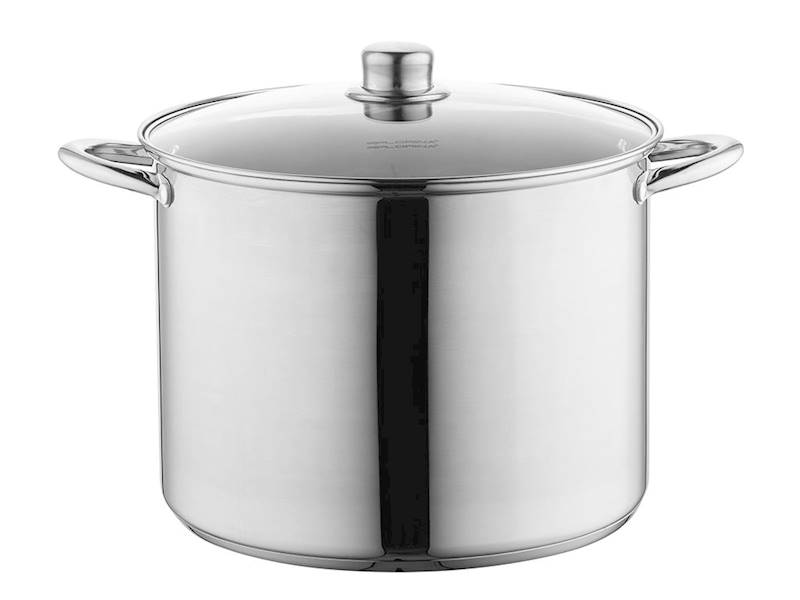 Garnek wysoki Florina Caro 10 L (26 cm) – stal nierdzewna, praktyczny i pojemny garnek do codziennego gotowania