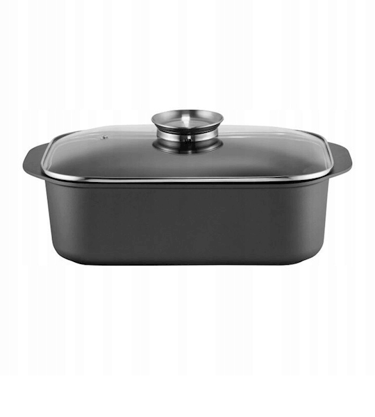 Brytfanna Ambition Magnat 7,5 L – z pokrywką Aroma Knob, powłoka ILAG Premium, do piekarnika i indukcji