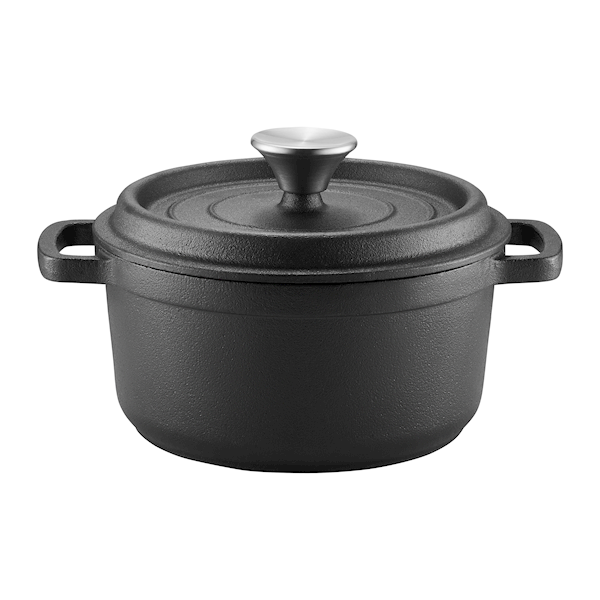 Garnek żeliwny 24 cm z pokrywką Iron Ambition – trwały i elegancki