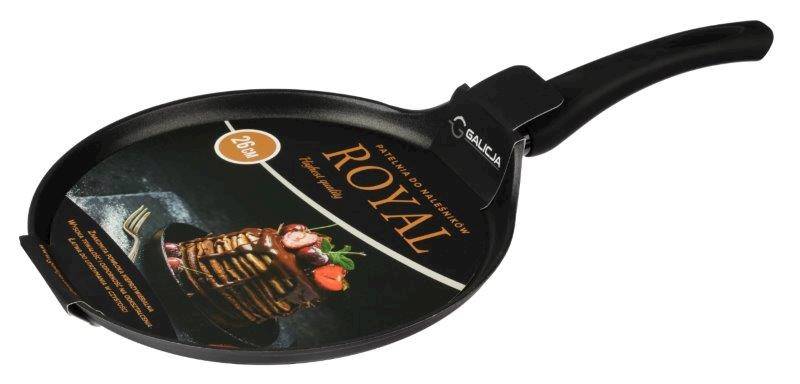 Patelnia GALICJA Royal 26 cm – do naleśników i pancakes | Nieprzywierająca, na indukcję i gaz