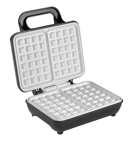 Gofrownica Concept VF3040 – 1000 W, ceramiczne płytki, stal nierdzewna | Chrupiące gofry w kilka minut