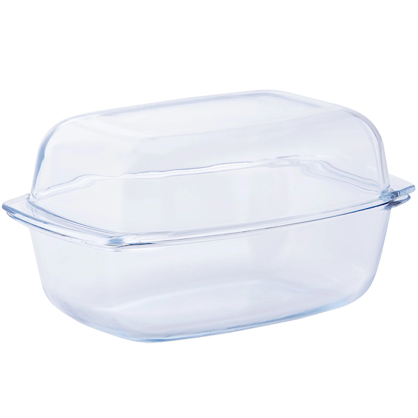 Duże naczynie żaroodporne Termisil 7 l z pokrywą – idealne do pieczenia i zapiekanek