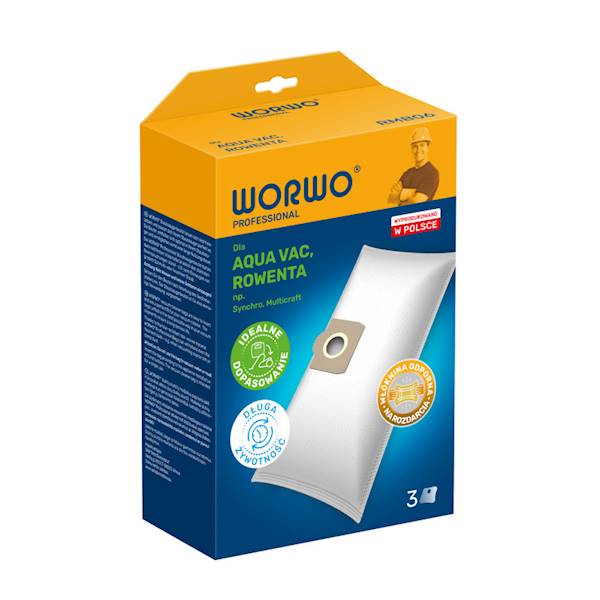 Worki do odkurzacza WORWO RMB06 – komplet 3 szt. | Mikrowłóknina