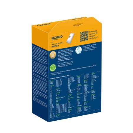 Worki do odkurzacza WORWO RMB06 – komplet 3 szt. | Mikrowłóknina