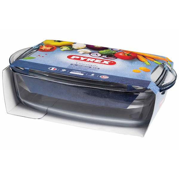 Naczynie żaroodporne z pokrywą 7 L – duże naczynie do piekarnika | Pyrex