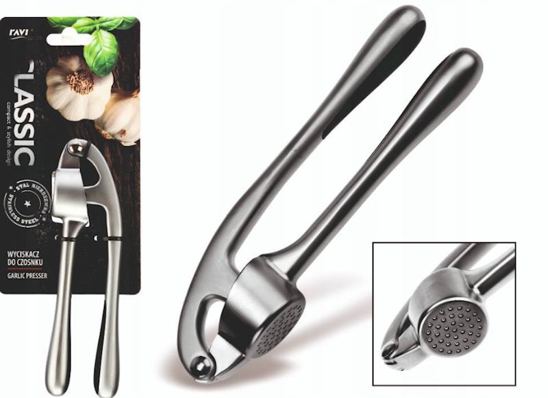 Praska do czosnku stalowa – wygodny wyciskacz kuchenny RAVI
