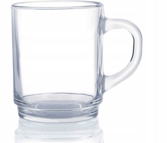 Kubek szklany Luminarc 250 ml – przezroczysty kubek z hartowanego szkła