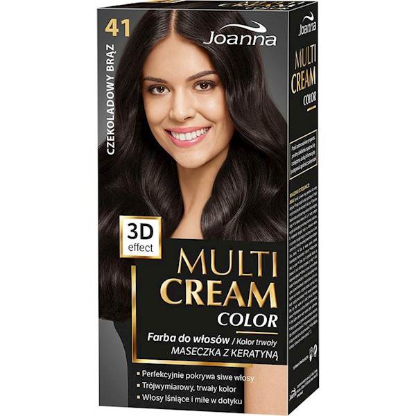 JOANNA MULTI CREAM EFEKT 3D 41 CZEKOLADOWY BRĄZ