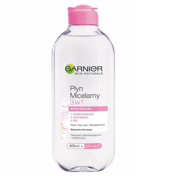 GARNIER PŁYN MICELARNY 3W1 SKÓRA WRAŻLIWA 400 ML