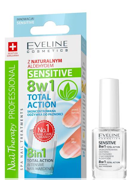 EVELINE ODŻYWKA DO PAZNOKCI 8W1 SENSITIVE 12 ML