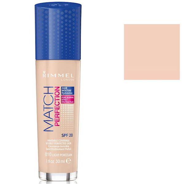 RIMMEL MATCH PERFECTION 10-LIGHT PORCELAIN 30 ML