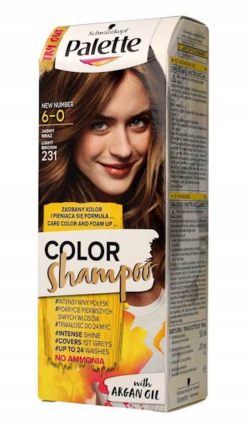  PALETTE COLOR SHAMPOO 231 JASNY BRĄZ
