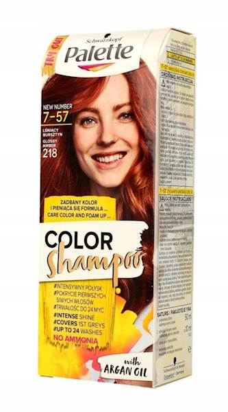 PALETTE COLOR SHAMPOO 7-57 LŚNIĄCY BURSZTYN