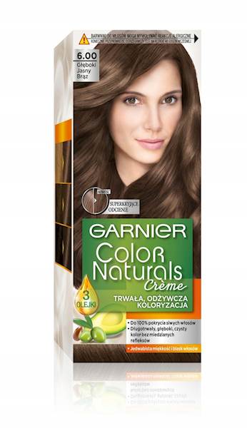 GARNIER COLOR NATURALS 6.00 GŁĘBOKI JASNY BRĄZ