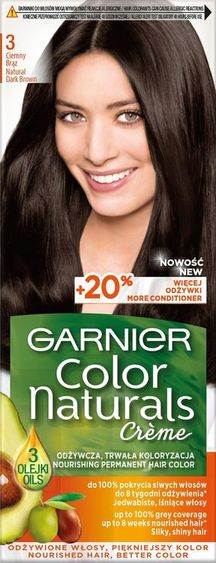GARNIER COLOR NATURALS 3 CIEMNY BRĄZ
