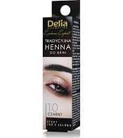 DELIA HENNA TRADYCYJNA DO BRWI CZARNA.
