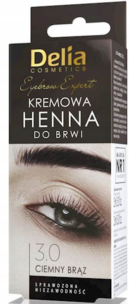 DELIA HENNA CREAM DO BRWI BRĄZ 15 ML