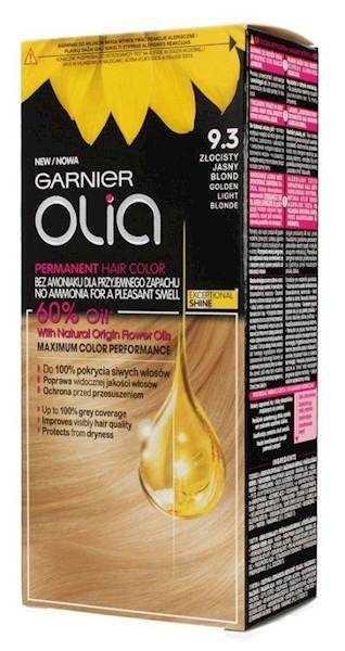 GARNIER OLIA 9.3 ZŁOCISTY JASNY BLOND 
