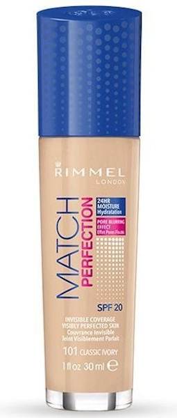RIMMEL MATCH PERFECTION 24H 101-CLASSIC IVORY.30 M