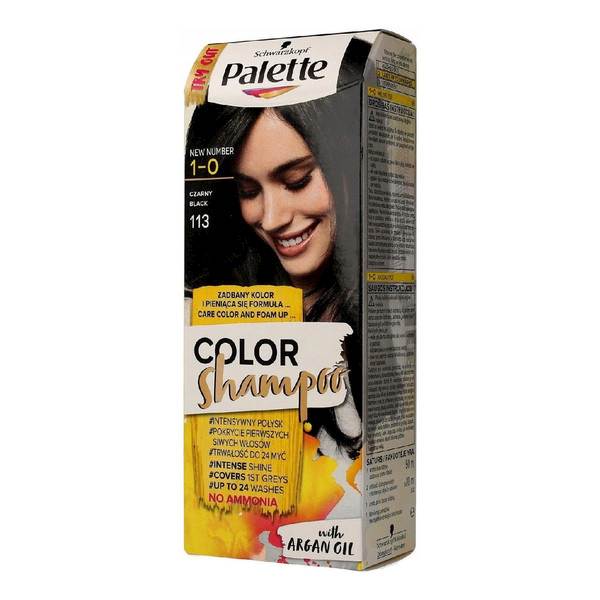 PATETTE COLOR SHAMPOO 1-0 CZARNY 