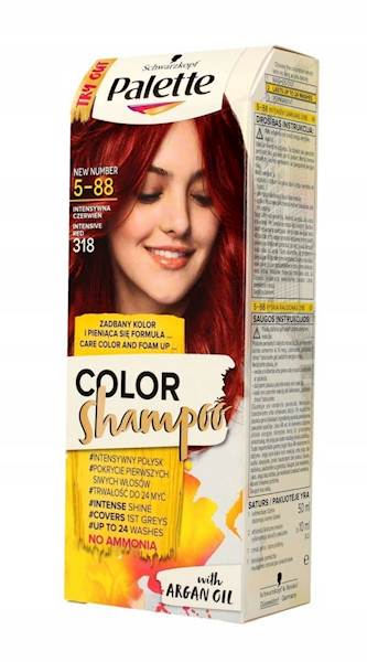 PALETTE COLOR SHAMPOO 5-88 NNTENSYWNA  CZERWIEŃ